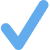 Light Blue Check Mark