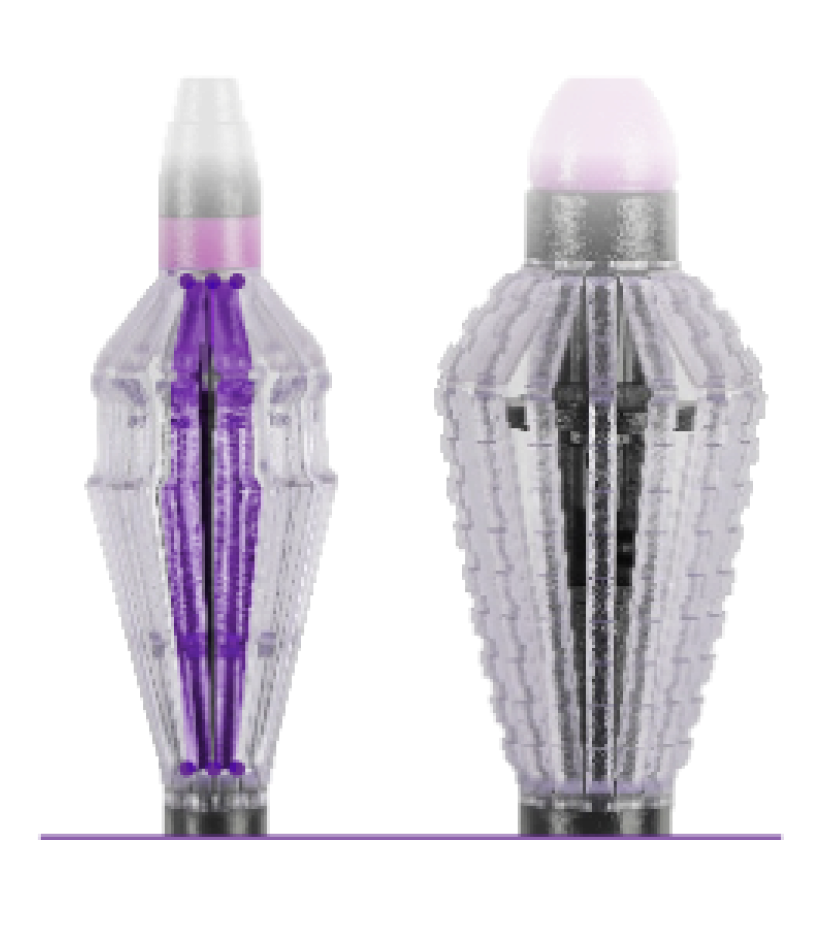 Close up of two FINESSE REFLEX handles